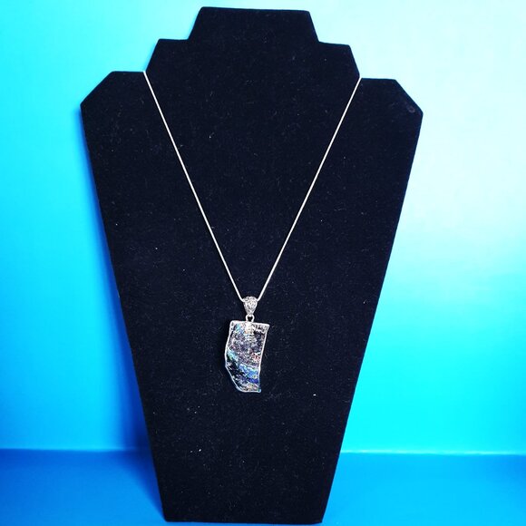 One of A Kind Ancient Roman Glass 925 Silver Pendant – 21.73g – Signed 925 FNA - Picture 9 of 13